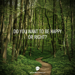 I’d Rather Be Happy than Right – Tony Agnesi