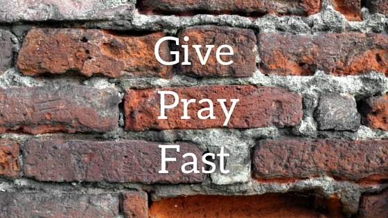 Give Pray Fast
